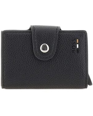 BOSS Deed-Logo Wallet - Nero