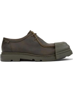 Camper Junction Lace-Up Rubber-Toe Cap Shoes - Brown