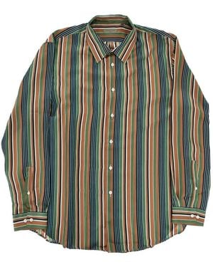 Corneliani Striped-Pattern Shirt - Green
