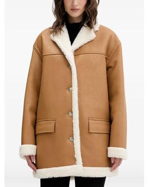 HUGO Jas Van Imitatiebont Met Knopen - Bruin