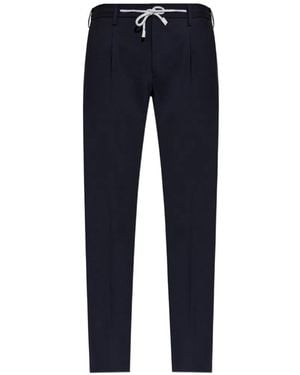 Eleventy Drawstring Casual Trousers - Blue