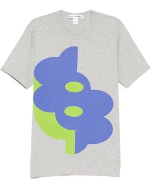 Comme des Garçons Flower Graphic T-Shirt - White