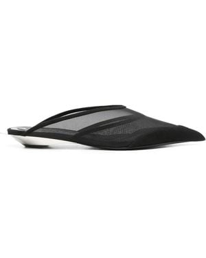 Mugler 40Mm Fang Mules - Black