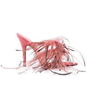 The Attico Judy 105Mm Leather Sandals - Pink