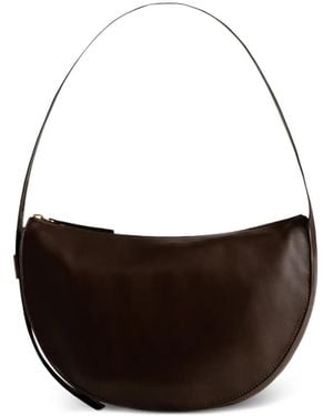 Yu Mei Antonia Leather Shoulder Bag - Brown