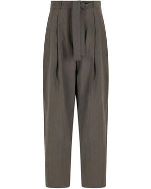 Giorgio Armani プリーツパンツ - グレー