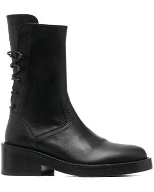 Ann Demeulemeester Henrica Lace-Up Boots - Black
