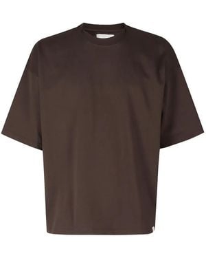 Woc Crew-Neck Oversized T-Shirt - Brown