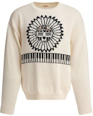 Kapital Intarsia-Knit Sweater - White