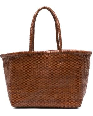Dragon Diffusion Grand Sac Cabas B Weave À Design Tressé - Marron