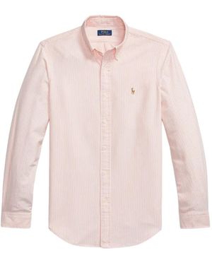 Polo Ralph Lauren Long-Sleeved Striped Shirt - Pink