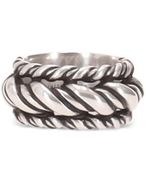 Ann Demeulemeester Reau Twisted Triple Ring - White