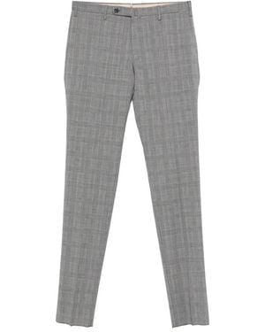 Incotex Check Trousers - Grey