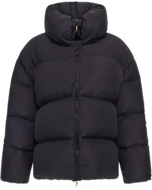 Roberto Cavalli High-Collar Puffer Jacket - Blue