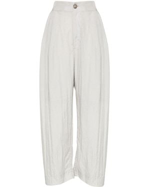 Lauren Manoogian Trace Palazzo Trousers - White