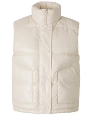 Sporty & Rich Quilted Logo-Print Gilet - White
