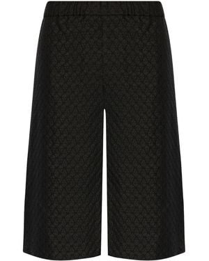 Alexander McQueen Jacquard Bermuda Shorts - Black