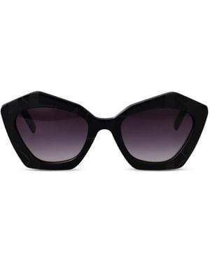 KARL LAGERFELD Geometric-Frame Sunglasses - Black