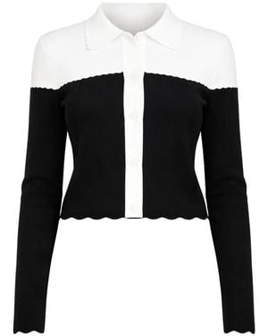 Twinset Scalloped Cardigans - Black