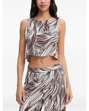 Guess Open-Back Tank Top - Brown