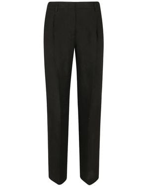 Lardini Pleated Tailored Trousers - Black