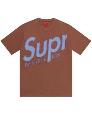 Supreme Logo T-Shirt - Brown