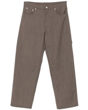 Moschino Belt-Loop Pocket Pants - Gray