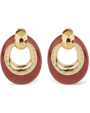 Gas Bijoux Selva Textured Circle Earrings - Metallic