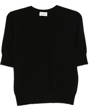 P.A.R.O.S.H. Short-Sleeved Top - Black