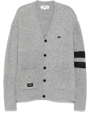 Chocoolate Logo-Patch Cardigan - Gray