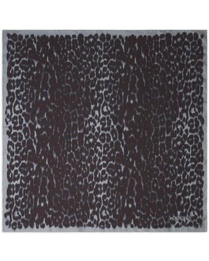 Lanvin Animal-Print Scarf - Black