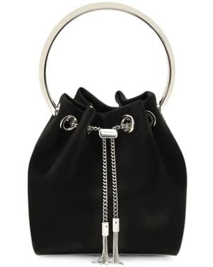 Jimmy Choo Bon Bon Bucket Bag - Black