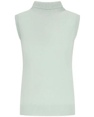 Sportmax Roll-Neck Sleeveless Jumper - Green