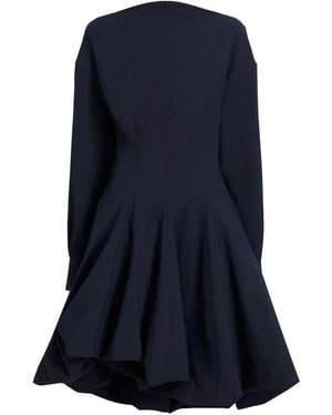 Proenza Schouler Bow-Detail Asymmetric Day Dress - Blue