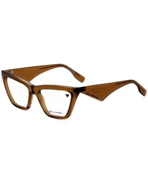 KARL LAGERFELD Geometric-Frame Glasses - Brown