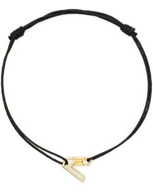 Aliita Pulsera Letra V En Oro Amarillo De 9 Ct Con Citrino - Metálico