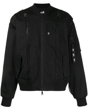 Haculla Mesh-Panel Bomber Jacket - Black