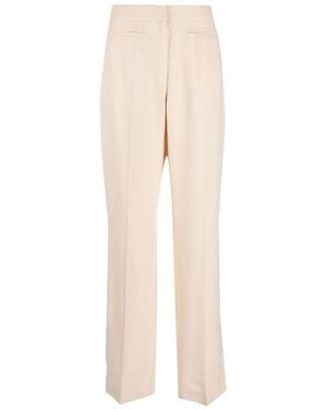 Calvin Klein Straight-Leg Cut Trousers - Natural