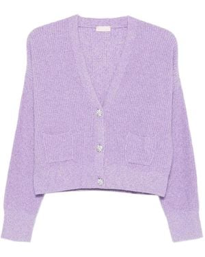 Liu Jo Geknöpfter Cardigan - Lila