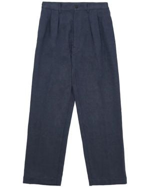 Fortela Newyork Pleated Trousers - Blue