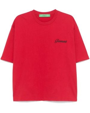 GARMENT WORKSHOP T-Shirt Con Logo Ricamato - Rosso