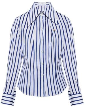 Vivienne Westwood Violin Striped Shirt - Blue