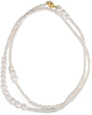 COMPLETEDWORKS Couplet Pearl Necklace - White