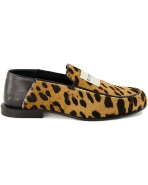Givenchy Leopard-Print Leather Loafers - Black