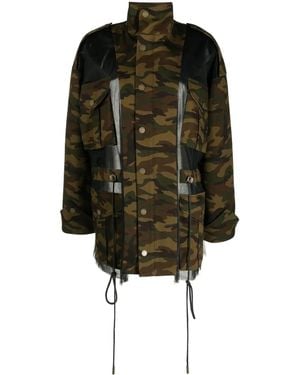 Monse Deconstructed Camouflage Jacket - Black