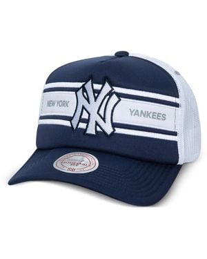 Mitchell & Ness New York Yankees Mlb Sideline Trucker Baseballkappe - Blau