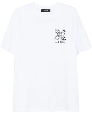 LABRUM LONDON Cowrie Shell Shell-Print T-Shirt - White