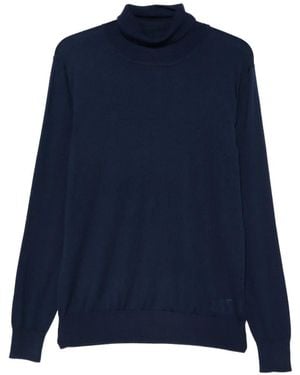 Aspesi Roll-Neck Sweater - Blue