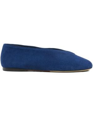 Moschino Suede Ballet Flats - Blue