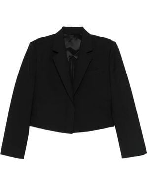 Juun.J Cropped blazer - Schwarz